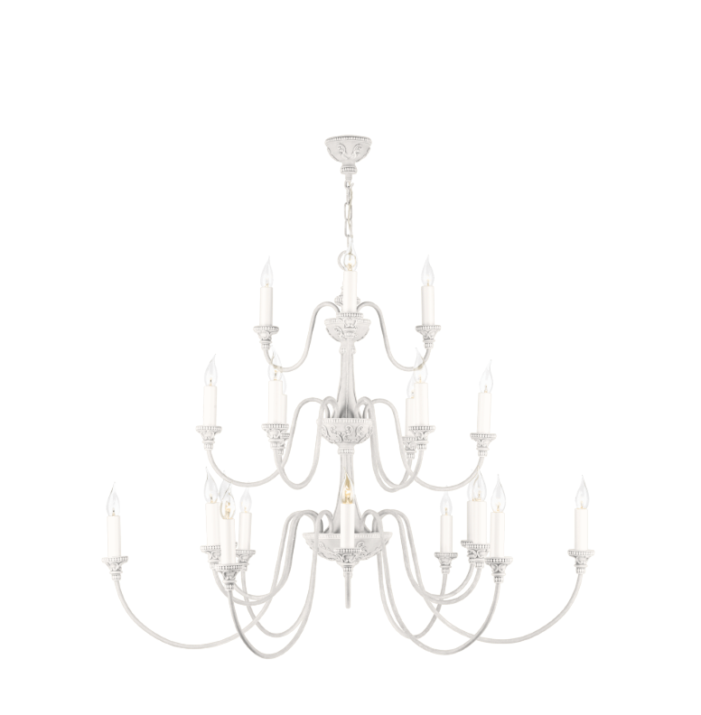 David Hunt Lighting Bailey 21 Light Chandelier Painted Finishes