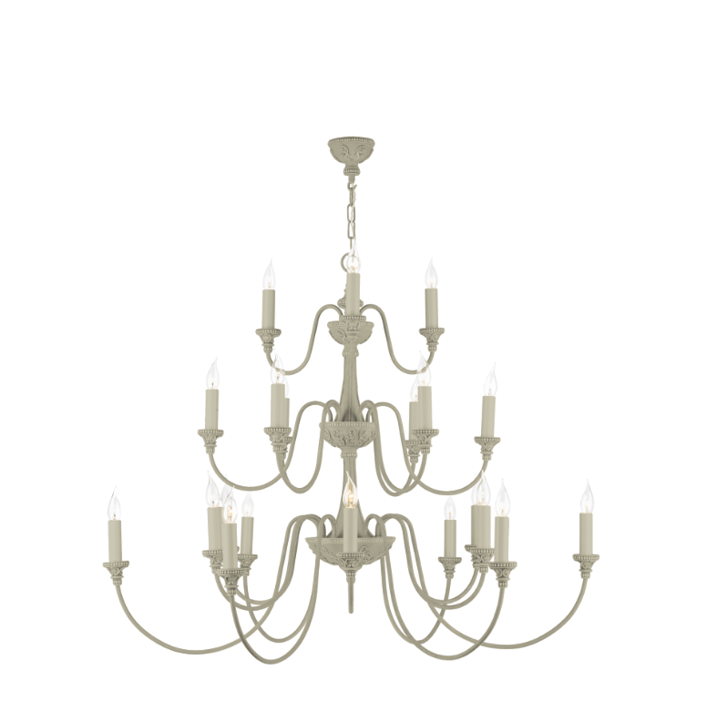 David Hunt Lighting Bailey 21 Light Chandelier Painted Finishes