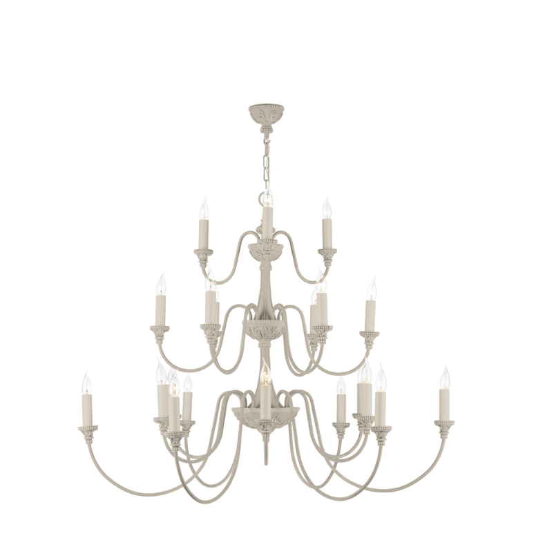 David Hunt Lighting Bailey 21 Light Chandelier Painted Finishes