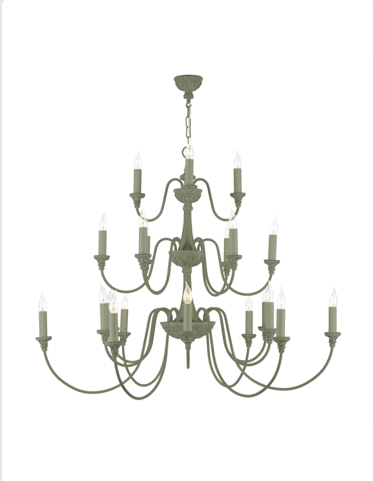 David Hunt Lighting Bailey 21 Light Chandelier Painted Finishes