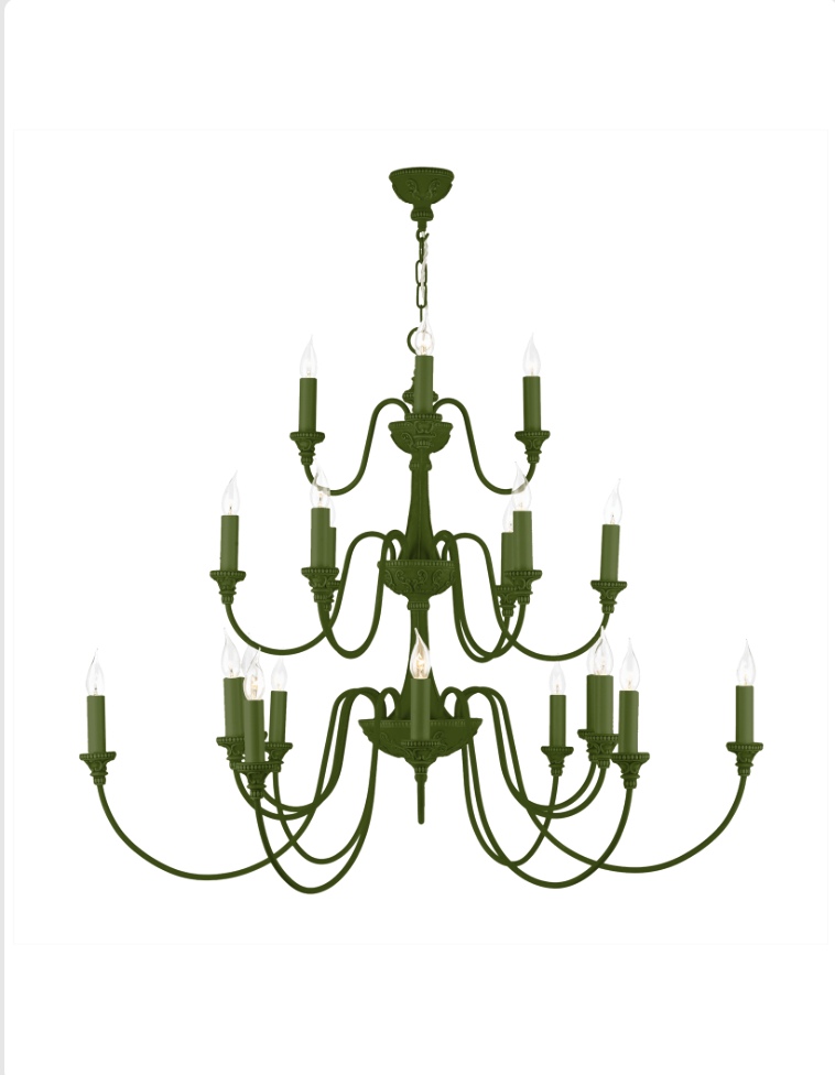 David Hunt Lighting Bailey 21 Light Chandelier Painted Finishes