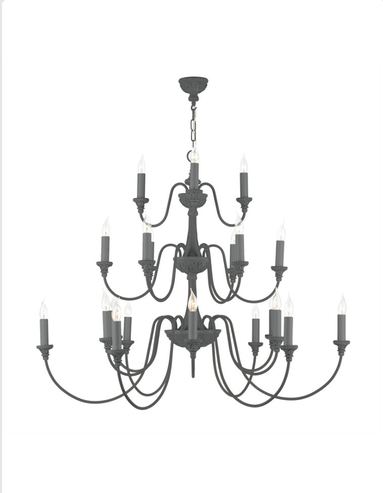 David Hunt Lighting Bailey 21 Light Chandelier Painted Finishes