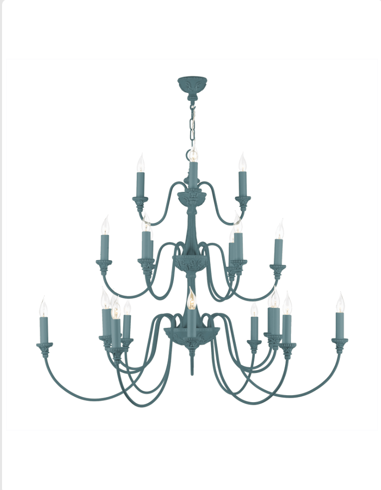 David Hunt Lighting Bailey 21 Light Chandelier Painted Finishes