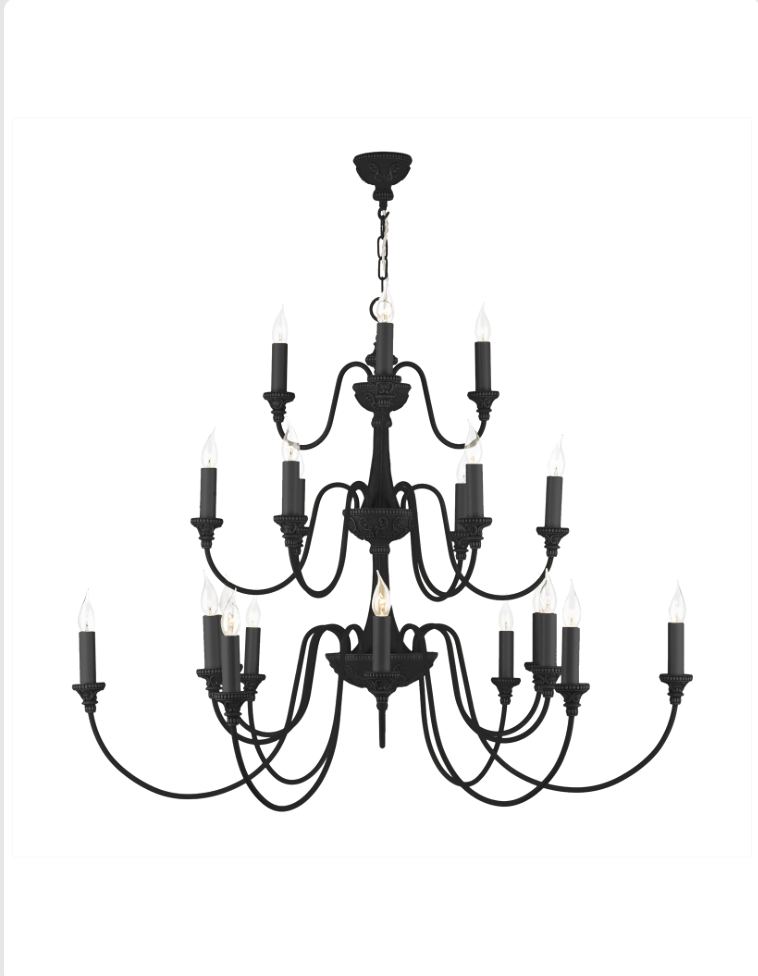 David Hunt Lighting Bailey 21 Light Chandelier Painted Finishes
