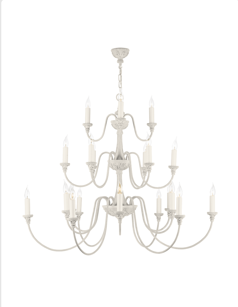 David Hunt Lighting Bailey 21 Light Chandelier Painted Finishes