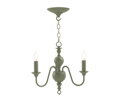 David Hunt Lighting Flemish 3 Lt Chandelier Bespoke