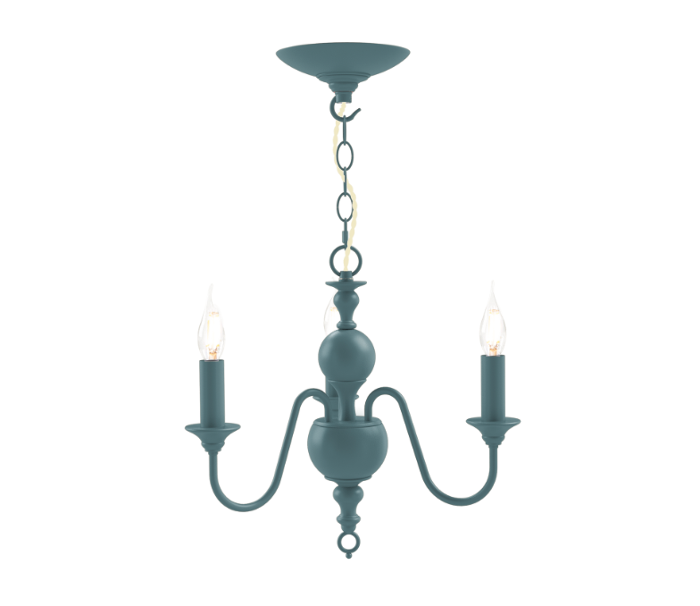 David Hunt Lighting Flemish 3 Lt Chandelier Bespoke