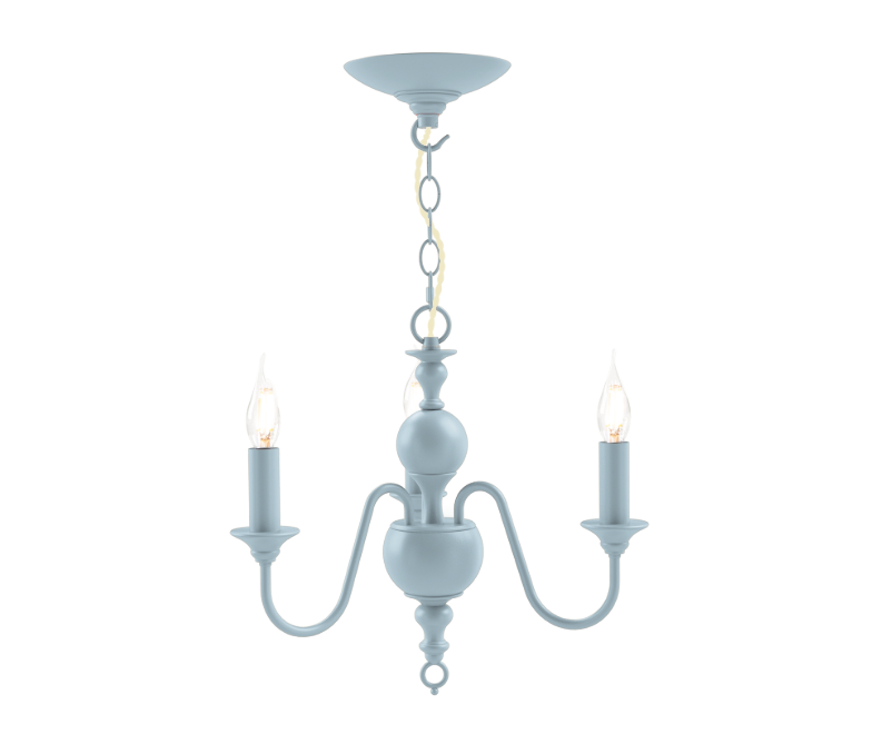 David Hunt Lighting Flemish 3 Lt Chandelier Bespoke
