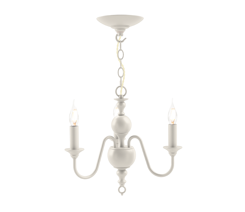 David Hunt Lighting Flemish 3 Lt Chandelier Bespoke