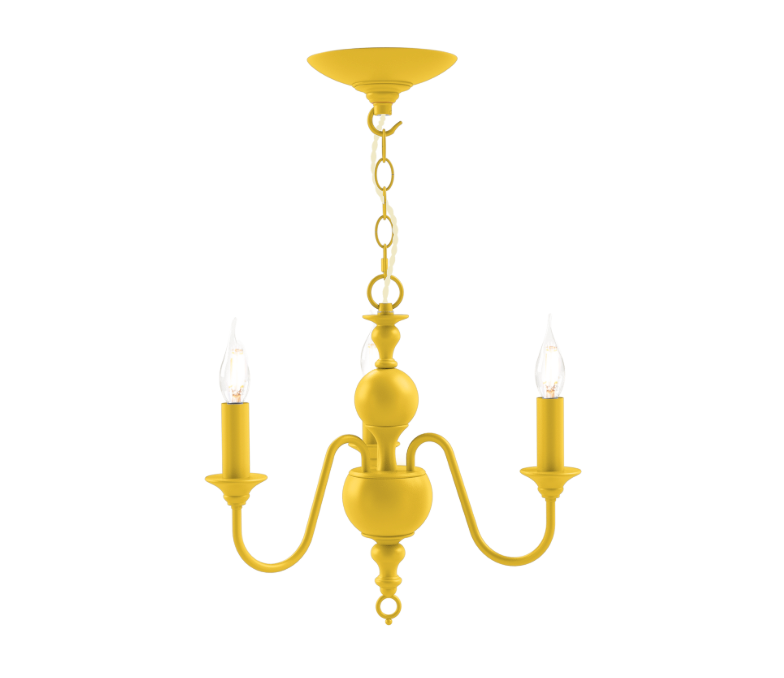 David Hunt Lighting Flemish 3 Lt Chandelier Bespoke
