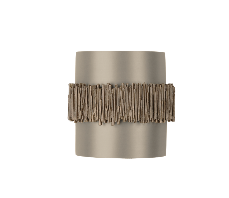 David Hunt Lighting Willow Wall Light Gold Cocoa with Bespoke Shade