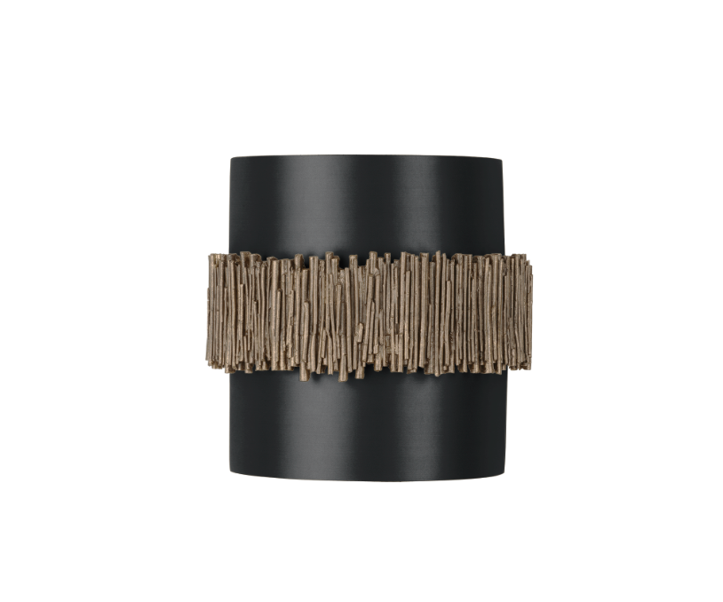 David Hunt Lighting Willow Wall Light Gold Cocoa with Bespoke Shade