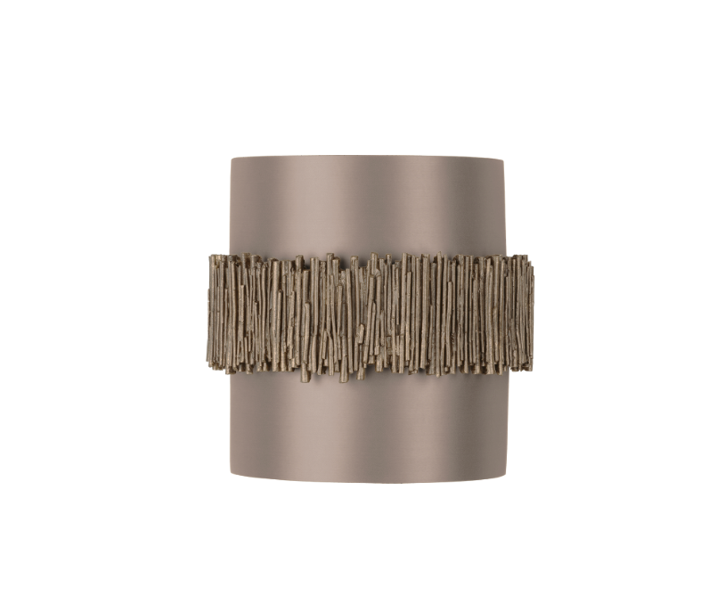 David Hunt Lighting Willow Wall Light Gold Cocoa with Bespoke Shade