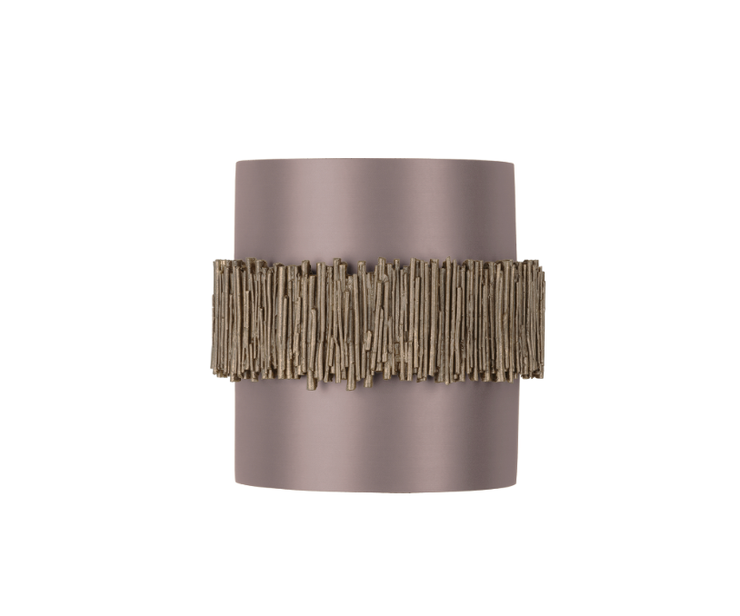 David Hunt Lighting Willow Wall Light Gold Cocoa with Bespoke Shade
