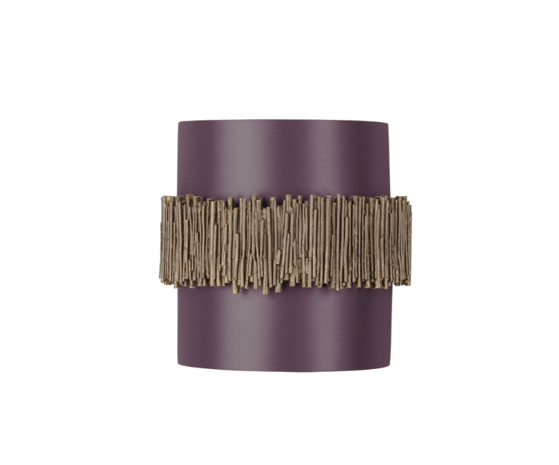 David Hunt Lighting Willow Wall Light Gold Cocoa with Bespoke Shade