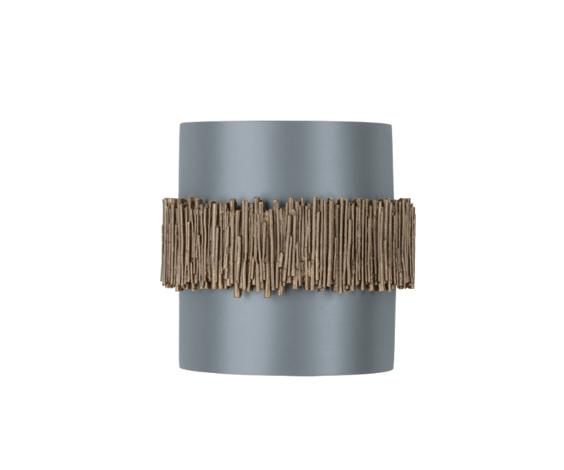 David Hunt Lighting Willow Wall Light Gold Cocoa with Bespoke Shade