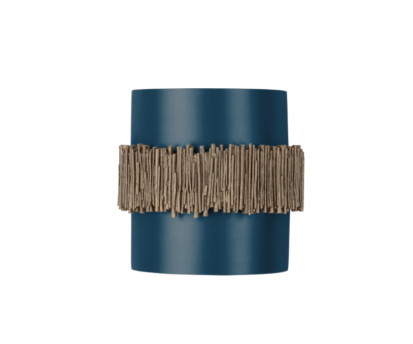 David Hunt Lighting Willow Wall Light Gold Cocoa with Bespoke Shade