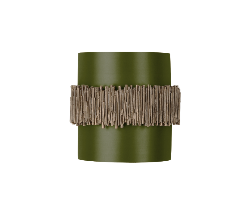 David Hunt Lighting Willow Wall Light Gold Cocoa with Bespoke Shade