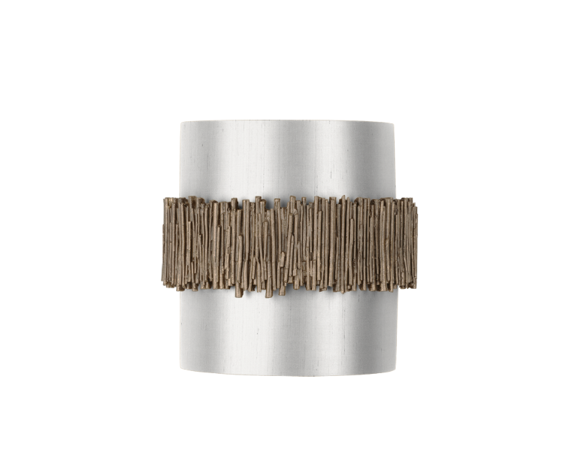David Hunt Lighting Willow Wall Light Gold Cocoa with Bespoke Shade