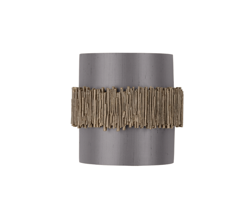 David Hunt Lighting Willow Wall Light Gold Cocoa with Bespoke Shade