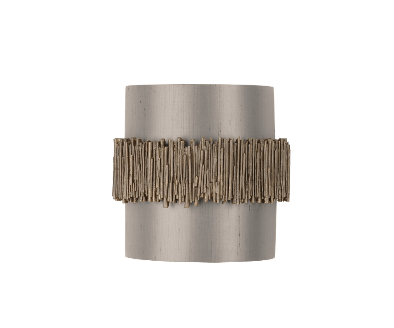 David Hunt Lighting Willow Wall Light Gold Cocoa with Bespoke Shade