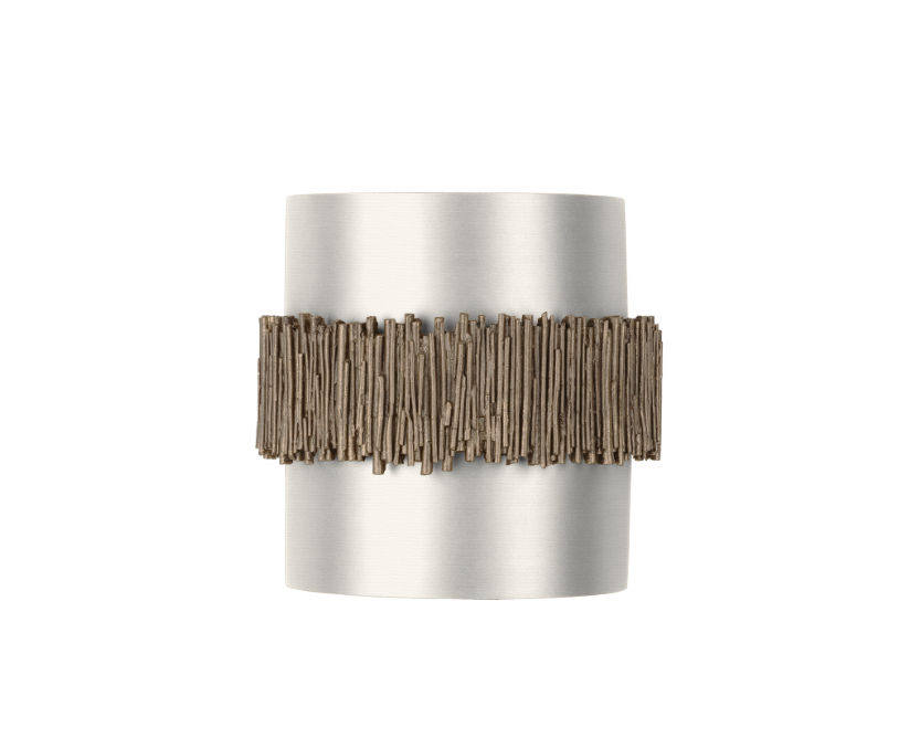 David Hunt Lighting Willow Wall Light Gold Cocoa with Bespoke Shade