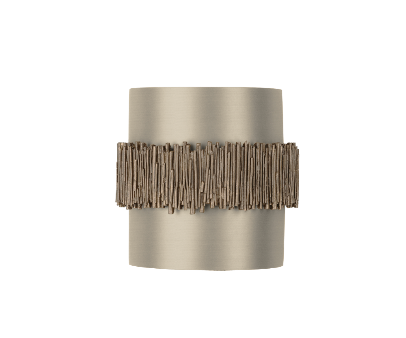 David Hunt Lighting Willow Wall Light Gold Cocoa with Bespoke Shade