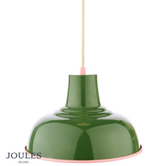 Joules Hatfield Pendant Green and Gloss Pink