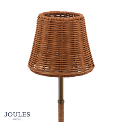 Joules Elcot Rechargeable LED Table Lamp Dark Rattan