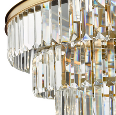 Rhapsody 12 Light Chandelier Bronze Crystal