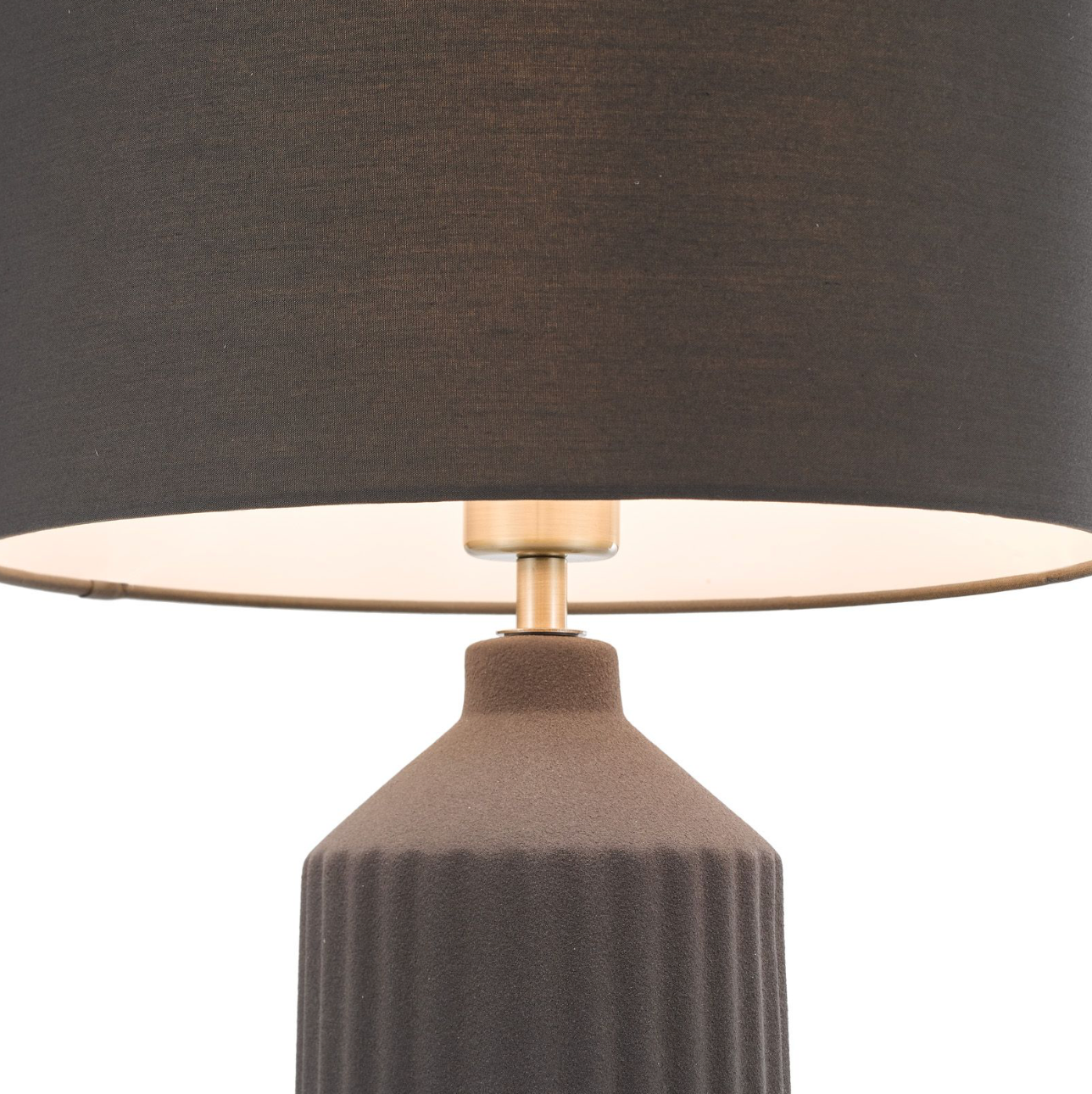 dar Lighting Chloris Large Table Lamp Grey With Shade