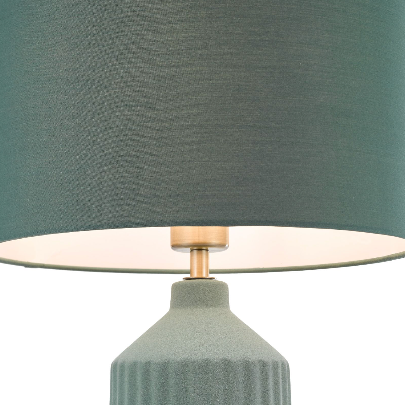 dar Lighting Chloris Large Table Lamp Green With Shade
