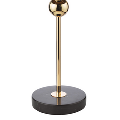 dar Lighting Jillian Table Lamp Marble and Polished Gold With Shade