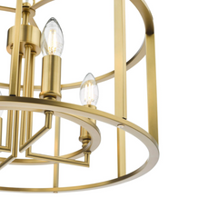 Myka 6 Light Pendant Brushed Bronze