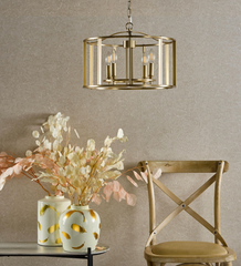 Myka 6 Light Pendant Brushed Bronze