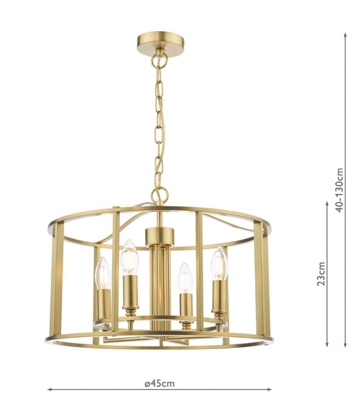 Myka 6 Light Pendant Brushed Bronze
