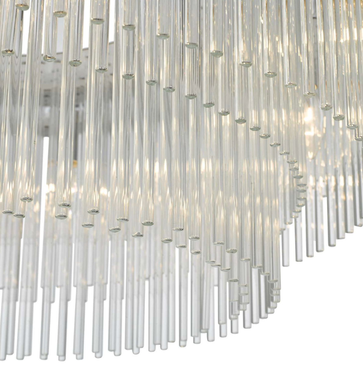 Alpheios 12 Light Chandelier Polished Chrome Glass