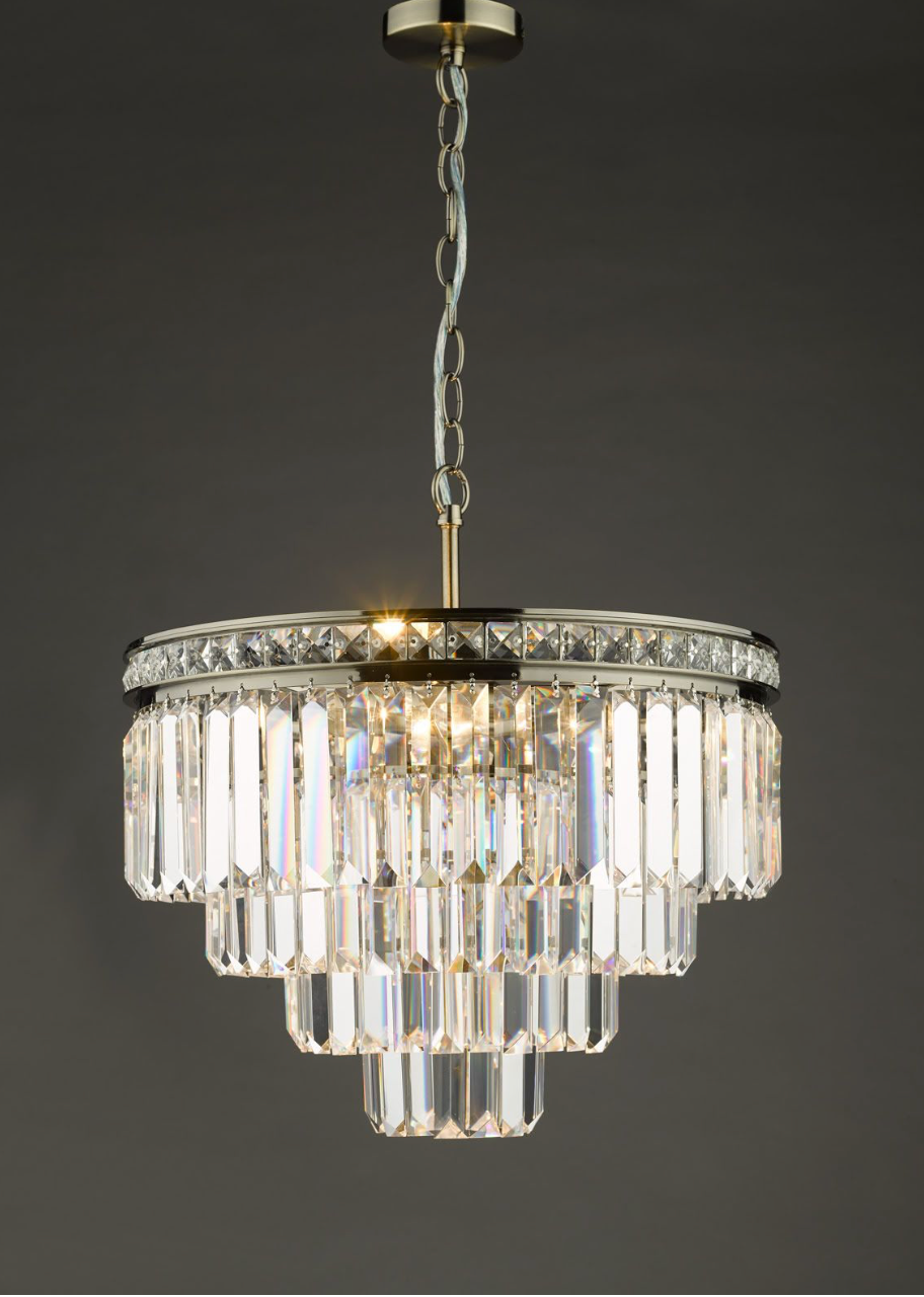 Vyana 4 Light Pendant Antique Brass dar lighting