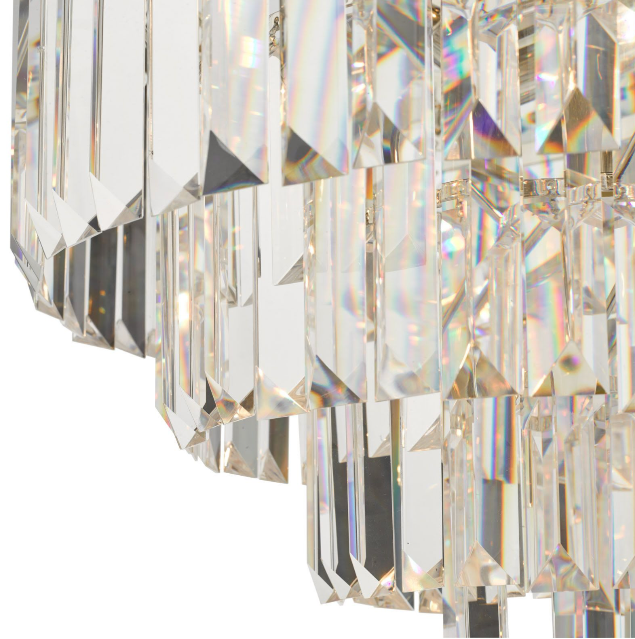 Vyana 4 Light Pendant Polished Nickel Crystal dar lighting