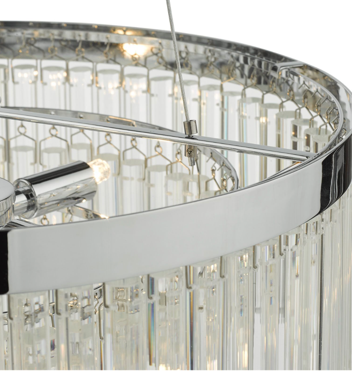 Giovana 5lt Pendant Polished Chrome & Glass GIO0508 där lighitng