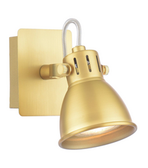 Idaho Single Wall Spotlight Natural Brass