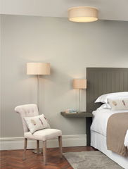 Paolo Flush Ceiling Light 50cm Bespoke Shade