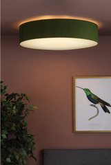 Paolo Flush Ceiling Light 80cm Bespoke Shade