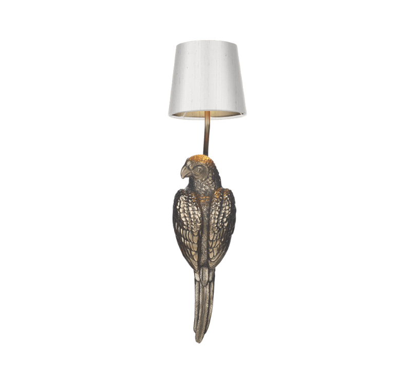 David Hunt Lighting Parrot Wall Light Left Hand PAR0700L