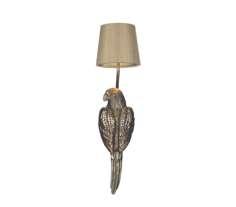 David Hunt Lighting Parrot Wall Light Left Hand PAR0700L