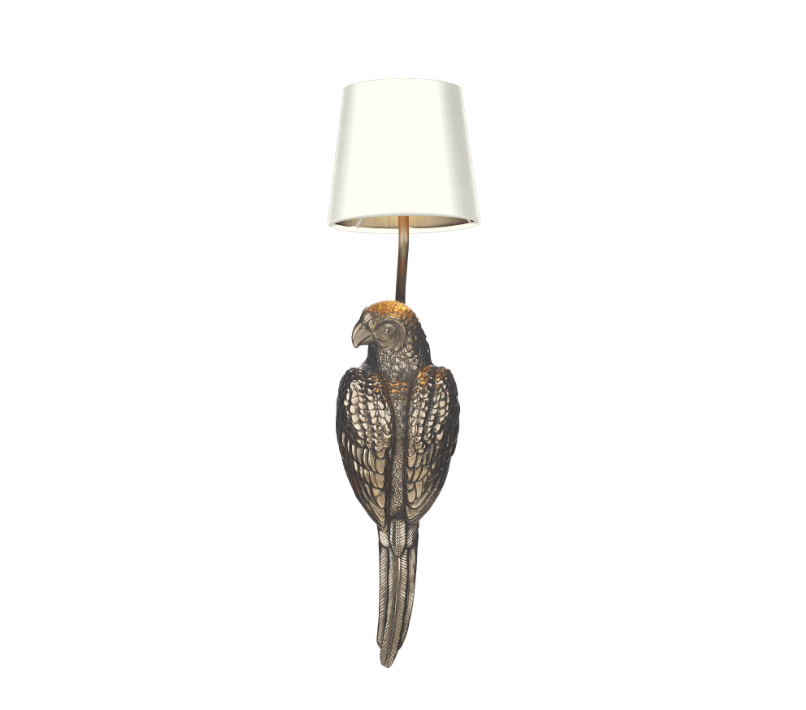David Hunt Lighting Parrot Wall Light Left Hand PAR0700L