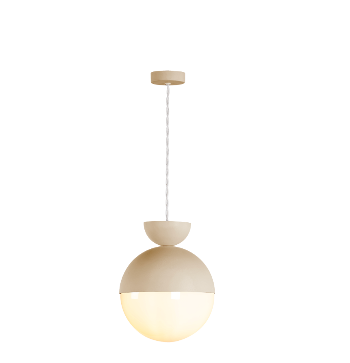 Bilbao Pendant Bespoke and Opal Glass