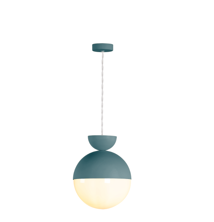 Bilbao Pendant Bespoke and Opal Glass