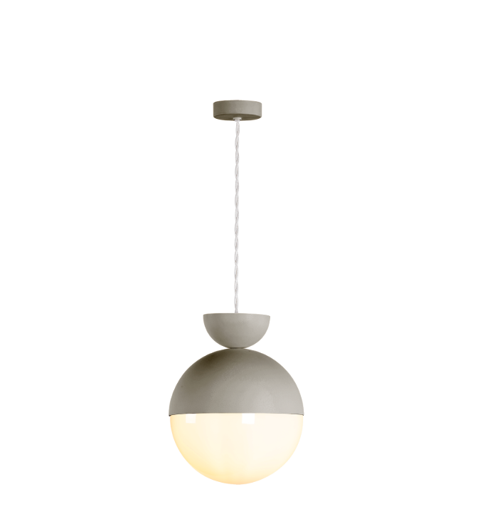 Bilbao Pendant Bespoke and Opal Glass