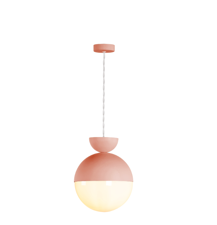 Bilbao Pendant Bespoke and Opal Glass
